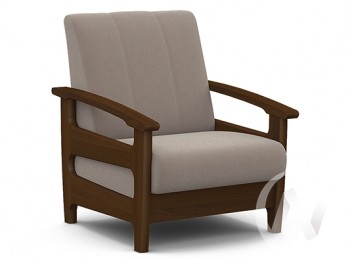 Кресло для отдыха Омега (орех лак/CATANIA COCOA) в Купино - kupino.mebel54.com | фото