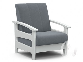 Кресло для отдыха Омега (снег лак/CATANIA SILVER) в Купино - kupino.mebel54.com | фото