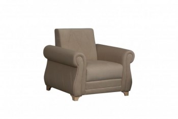 Кресло для отдыха "Порто" (велюр киви латте / микровельвет крем) в Купино - kupino.mebel54.com | фото