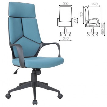 Кресло офисное BRABIX Prime EX-515 (голубая ткань) в Купино - kupino.mebel54.com | фото
