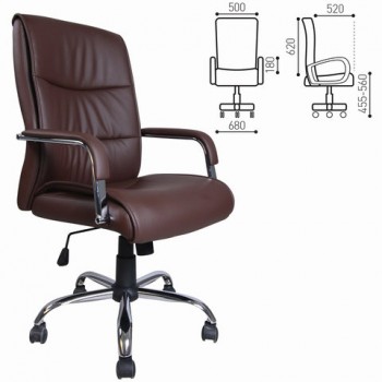 Кресло офисное BRABIX Space EX-508 (коричневый) в Купино - kupino.mebel54.com | фото
