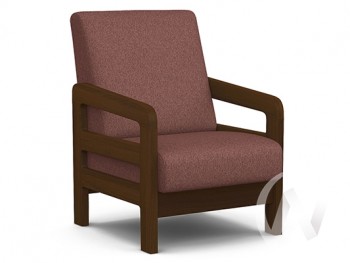 Кресло отдыха Вега-34 (орех лак/UNO BERRY) в Купино - kupino.mebel54.com | фото