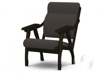Кресло Вега-10 (венге лак/ULTRA GRAFIT) в Купино - kupino.mebel54.com | фото