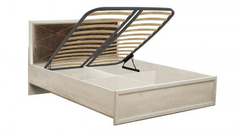 Кровать двуспальная Сохо(бетон пайн белый/под-мех/1644) в Купино - kupino.mebel54.com | фото