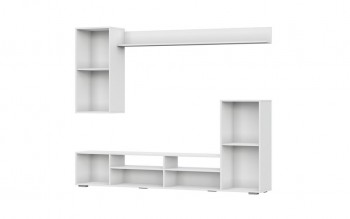 Мебель для гостиной МГС 4 (Белый/Белый глянец) в Купино - kupino.mebel54.com | фото