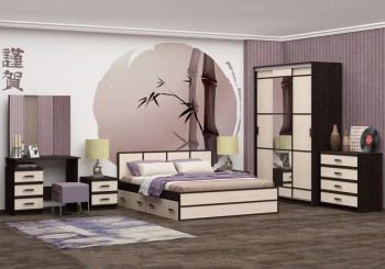 Модульная спальня Сакура в Купино - kupino.mebel54.com | фото