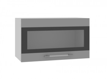 Ройс ГПГСФ 600 Шкаф верхний горизонтальный (Графит софт/корпус Серый) в Купино - kupino.mebel54.com | фото