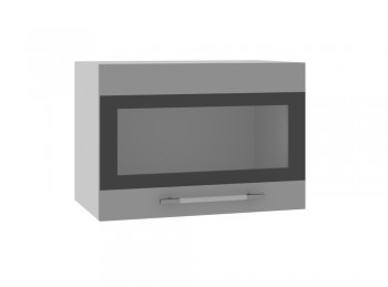 Ройс ГВПГСФ 500 Шкаф верхний горизонтальный (Графит софт/корпус Серый) в Купино - kupino.mebel54.com | фото
