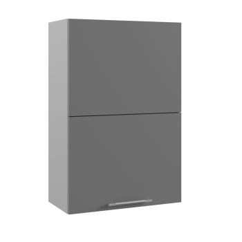 Ройс ПГПМ 600 Шкаф верхний Blum Aventos HF (Графит софт/корпус Серый) в Купино - kupino.mebel54.com | фото