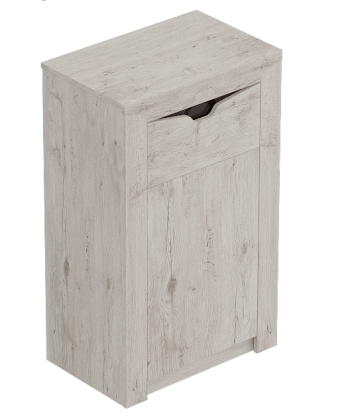 Тумба с дверцей и ящиком Соренто Дуб бонифаций/Кофе структурный матовый в Купино - kupino.mebel54.com | фото