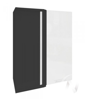 Угловой шкаф Валерия-М ШВУ 699 (Белый металлик/Венге/верхний/высокий) в Купино - kupino.mebel54.com | фото